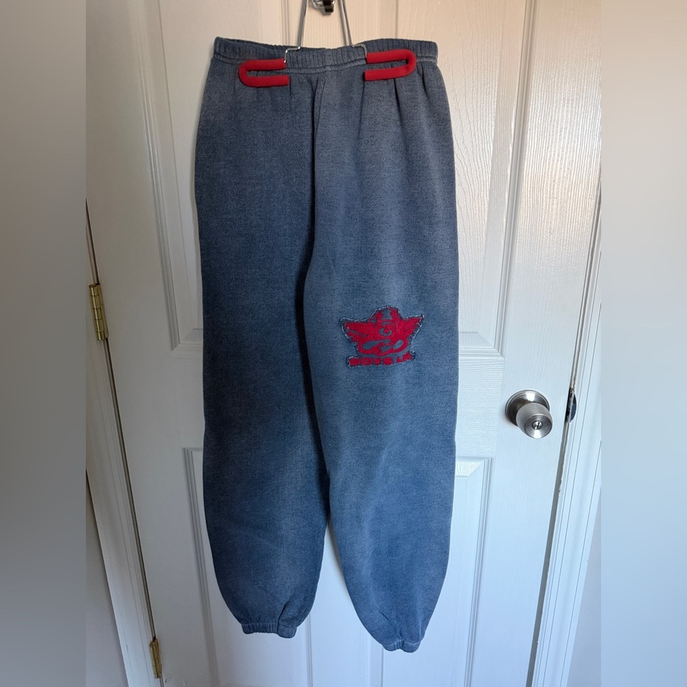 Boys Lie Blue Joggers with Red Logo